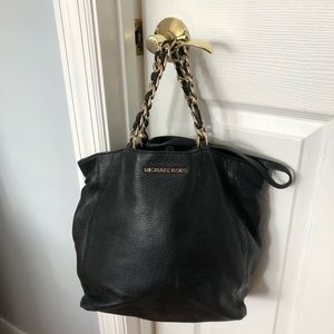 Michael Kors black leather bag!